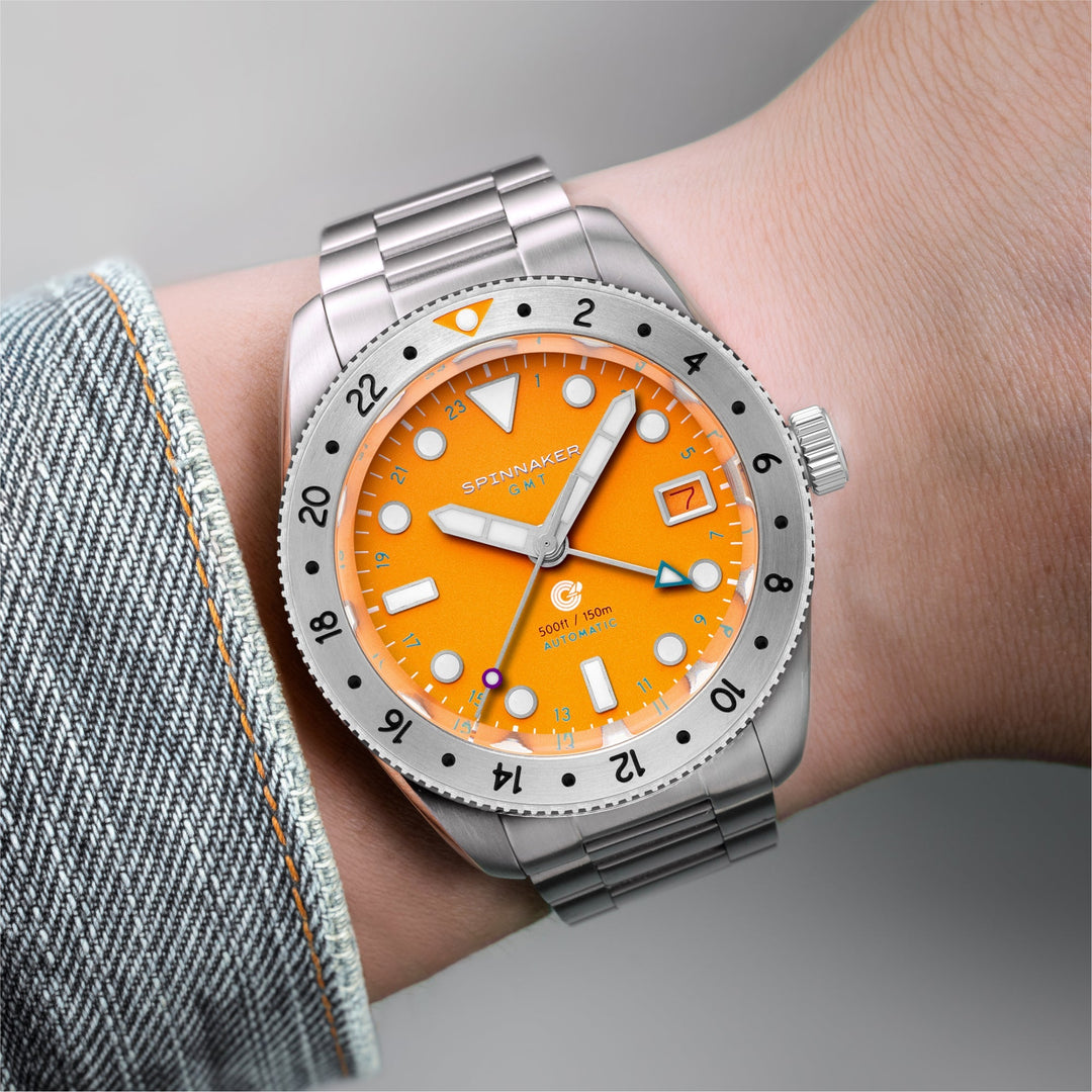 Croft 39 GMT Automatic Yellow / Stainless Steel | Yellow Dial