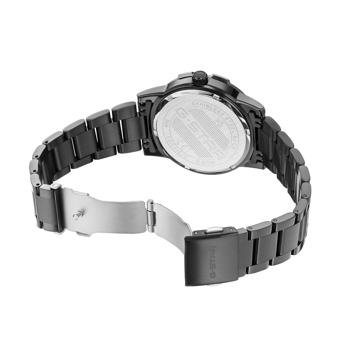 Constructed Blue Dial / Black Stainless Steel Bracelet Blue Dial