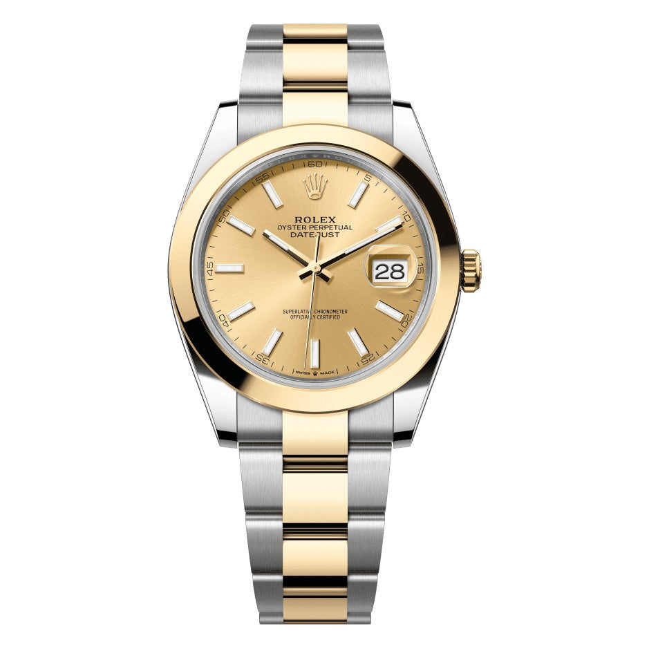 Rolex Datejust 41 126303 champagne dial on Oyster