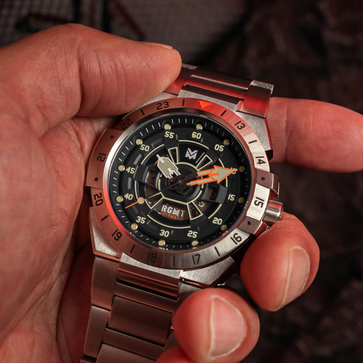 HIMARS AUTOMATIC BLACK / STAINLESS STEEL | Black Dial