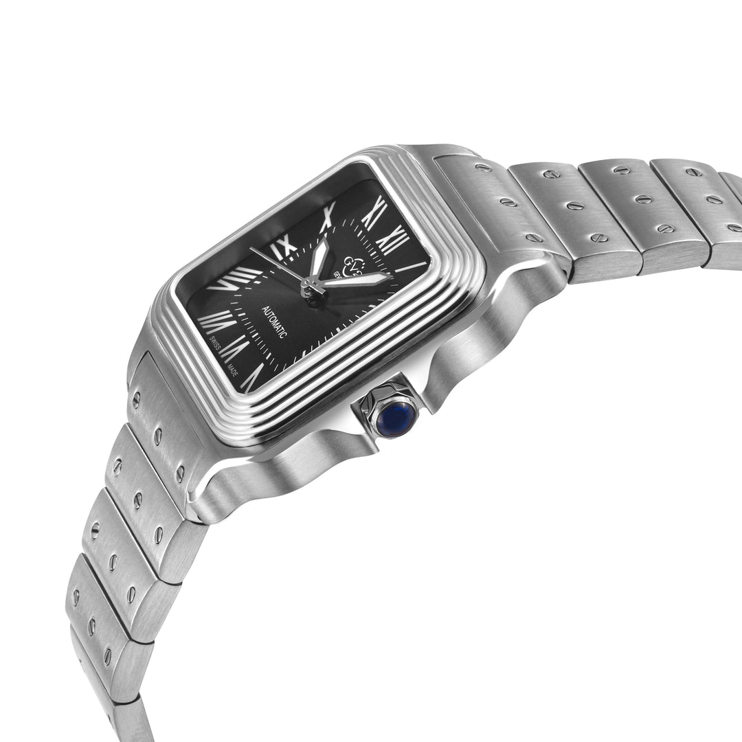 Lusso LX Swiss Automatic, 316L Stainless Steel Case, Black Dial, 316L Stainless 