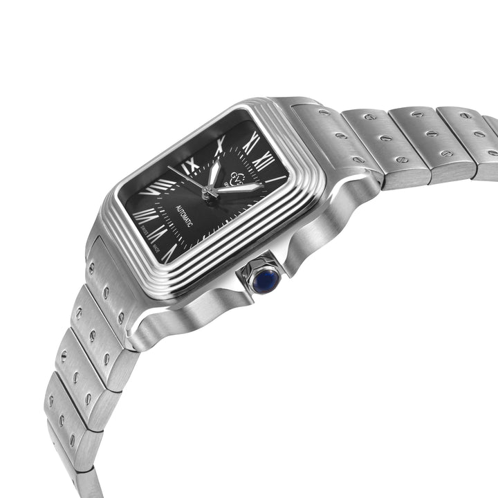 Lusso LX Swiss Automatic, 316L Stainless Steel Case, Black Dial, 316L Stainless 