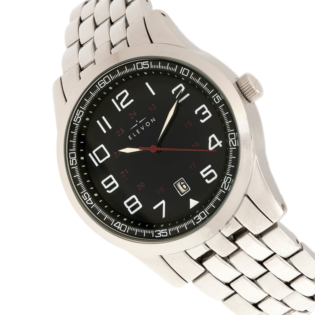 Garrison w/Date Silver/Black | Black Dial