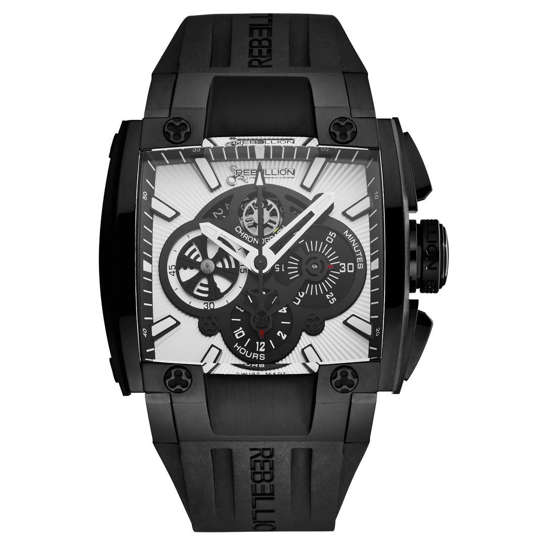 Re1 RBRE1CH.SB.WH / Silver black | Silver black Dial