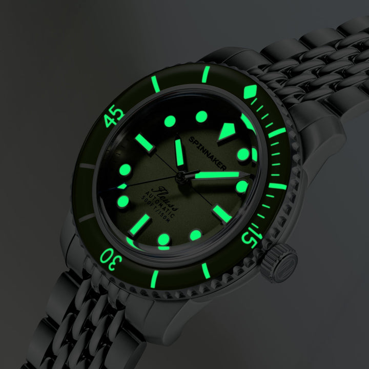 Fleuss 40 Automatic Green / Stainless Steel Green Dial