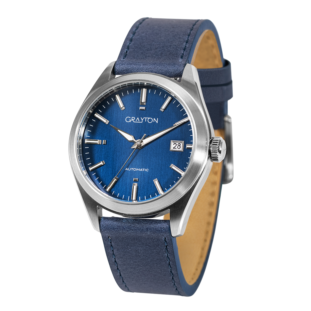 Elegant Sport Blue  /  Leather Blue Dial