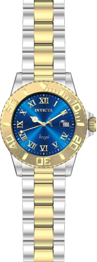 Angel Blue Dial / Two-Tone Gold / Silver Stainless Steel Bracelet Blue Dial