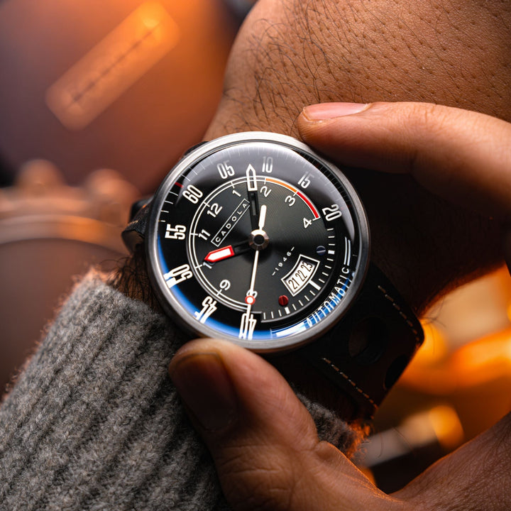 RPM Automatic Black / Leather | Black Dial