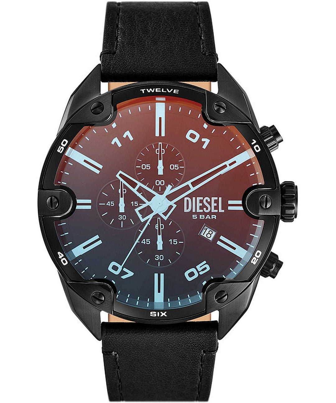 Spiked 49mm / Black / Black Black Dial