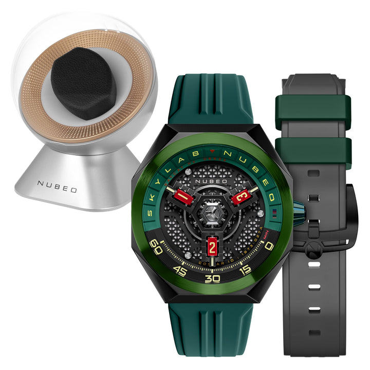 Skylab Automatic Limited Edition Set Green / Rubber | Green Dial