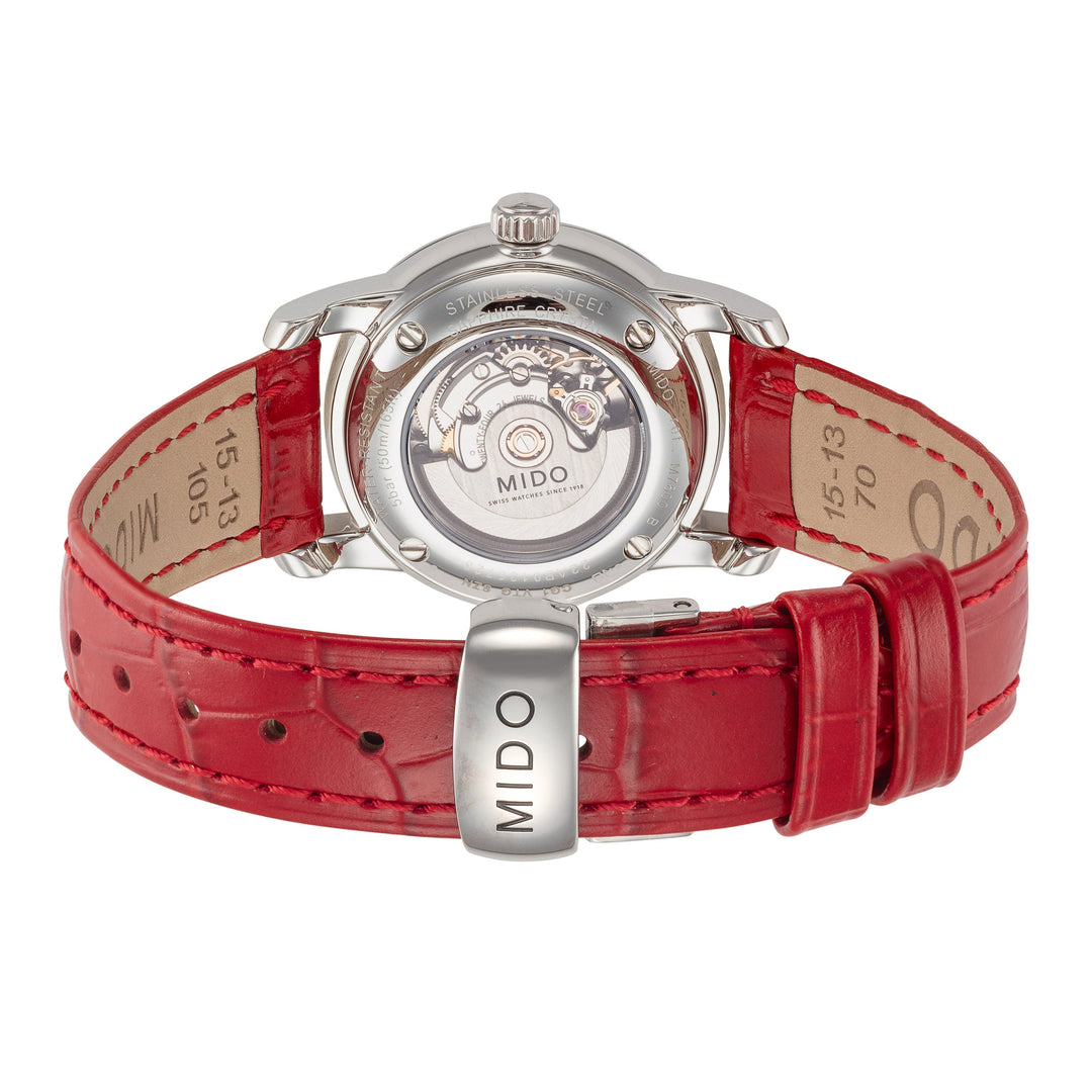 Baroncelli 29 mm / White / Red White Dial
