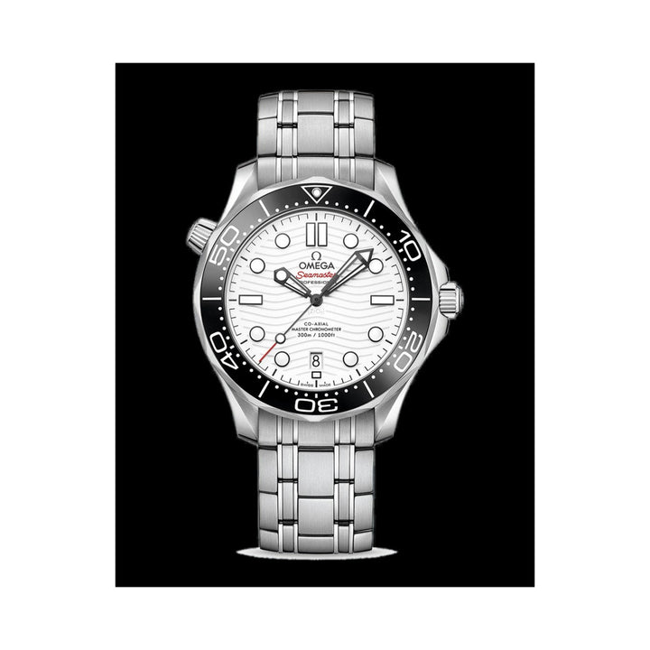 Omega Seamaster Diver 300M Co-Axial Steel on Steel White dial