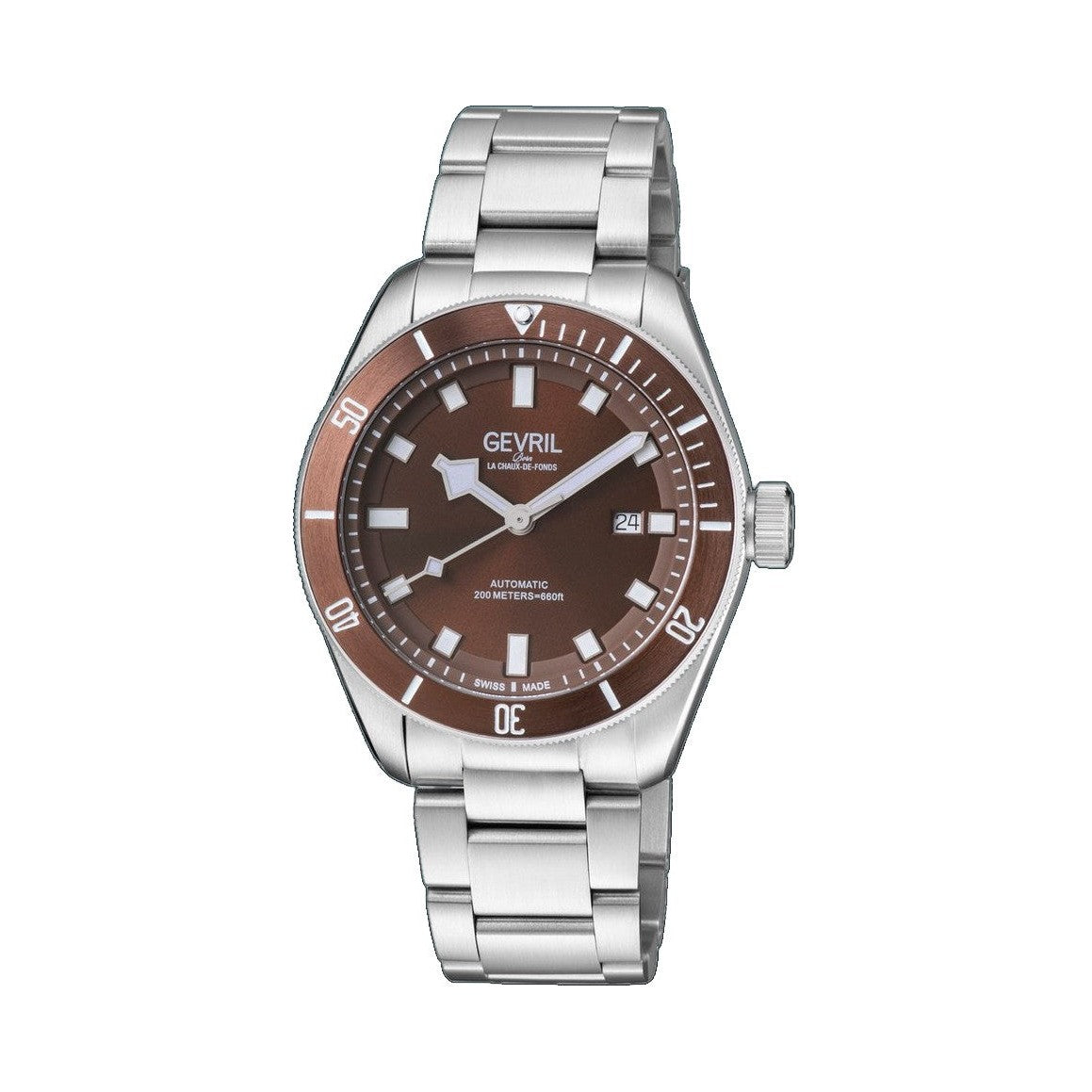 Yorkville Gevril Men's BrownDial Sellita SW200 Swiss Automatic