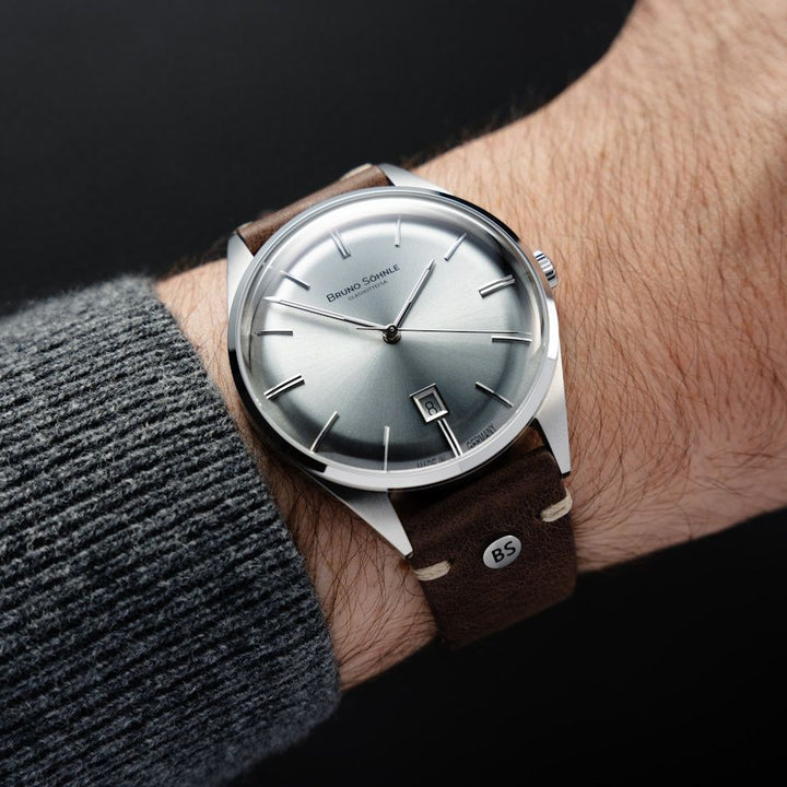 Merano Gray Dial / Brown Leather Strap Gray Dial