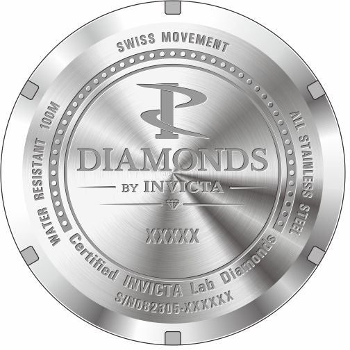 Elite Diamond Silver dial / Silver Stainless Steel Bracelet Silver Dial