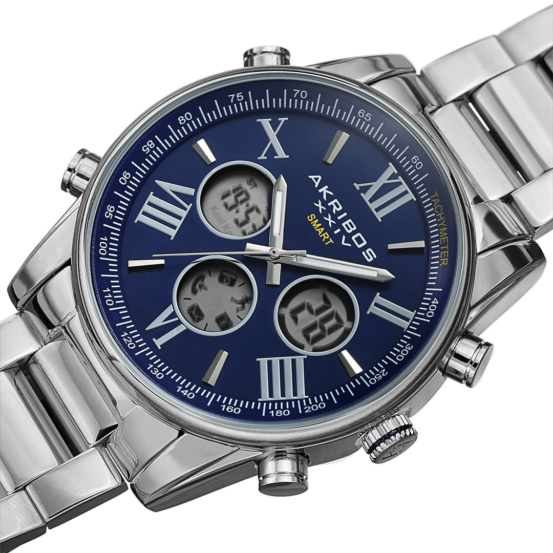 AK1095SSBU-Sport Silver/Stainless Steel | Blue Dial