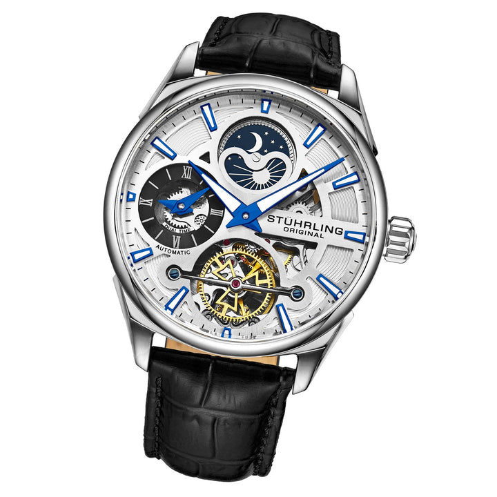 Legacy Black/Leather/Silver Dial/Silver Case 3918.1 | Silver Dial