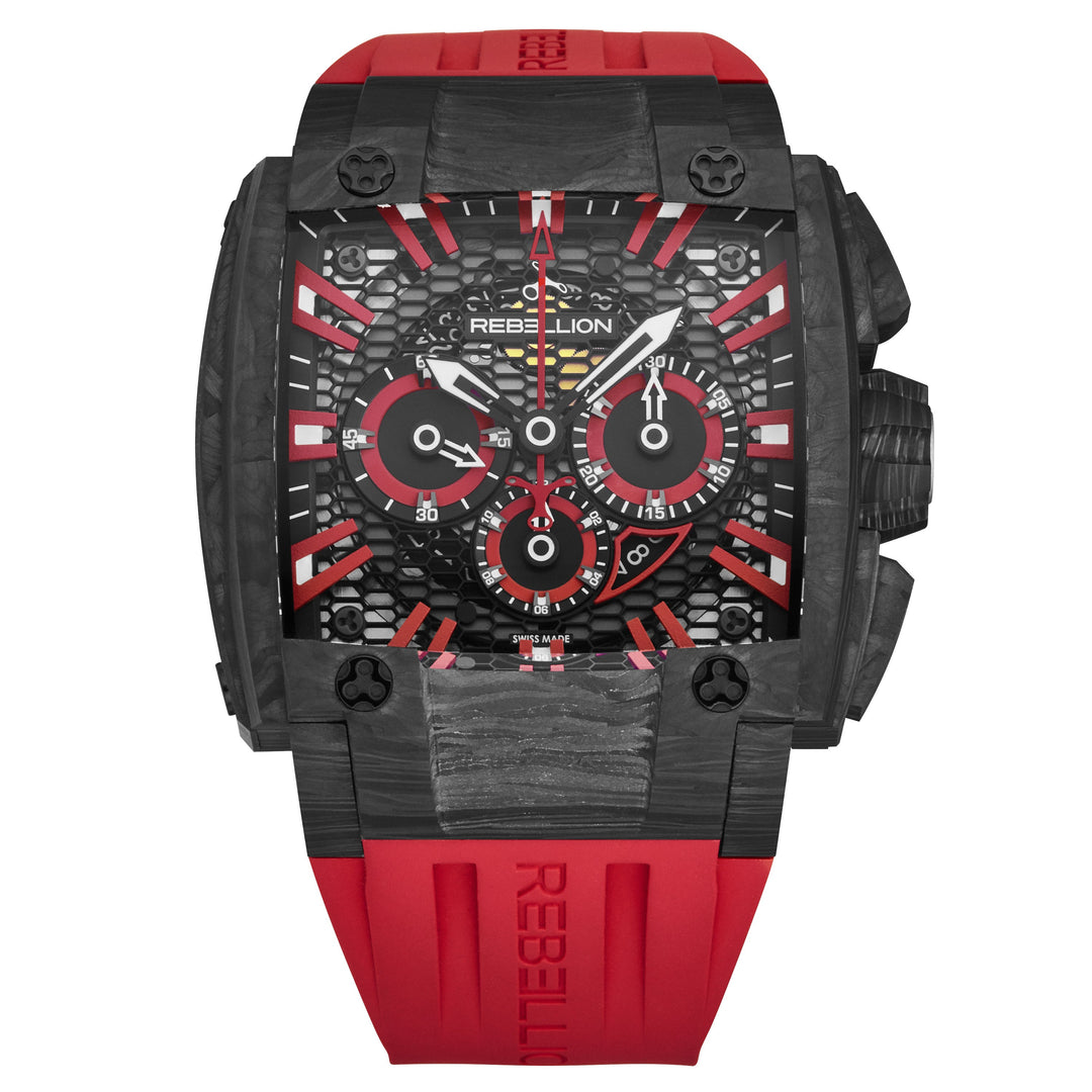 Re1 2.0 RBRE12CH.CA.RD / Black red | Black Red Dial
