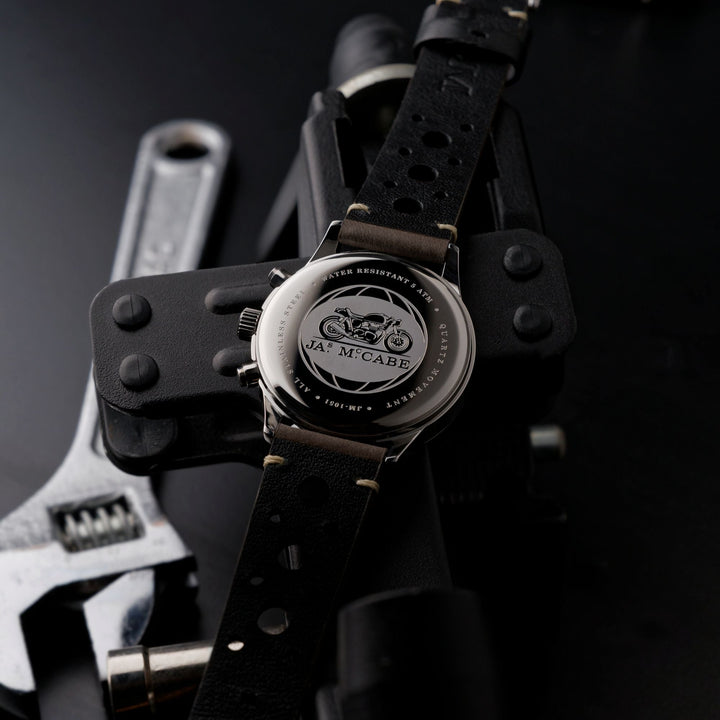 Colcham Chronograph Black / Leather | Black Dial