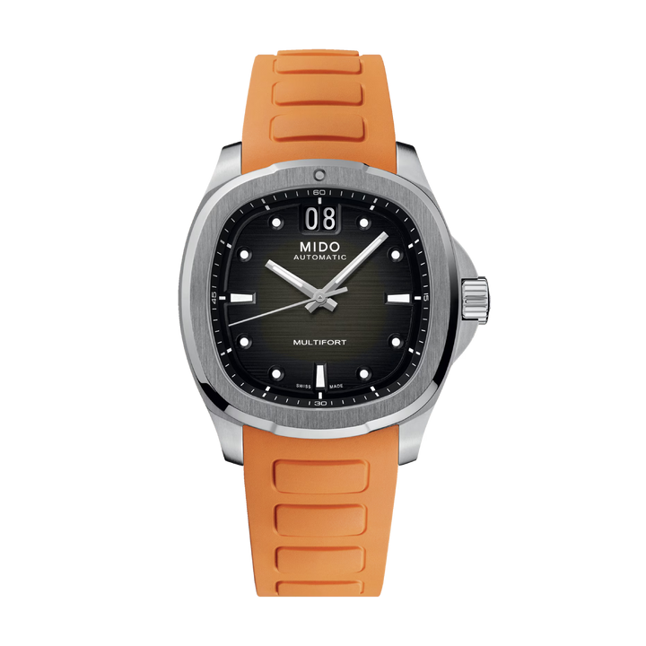 Multifort TV Big Date Black / Rubber | Black Dial