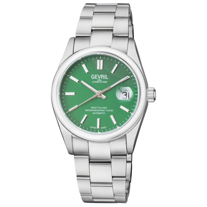 West Village Gevril Sellita SW200 Swiss Automatic Steel Watch