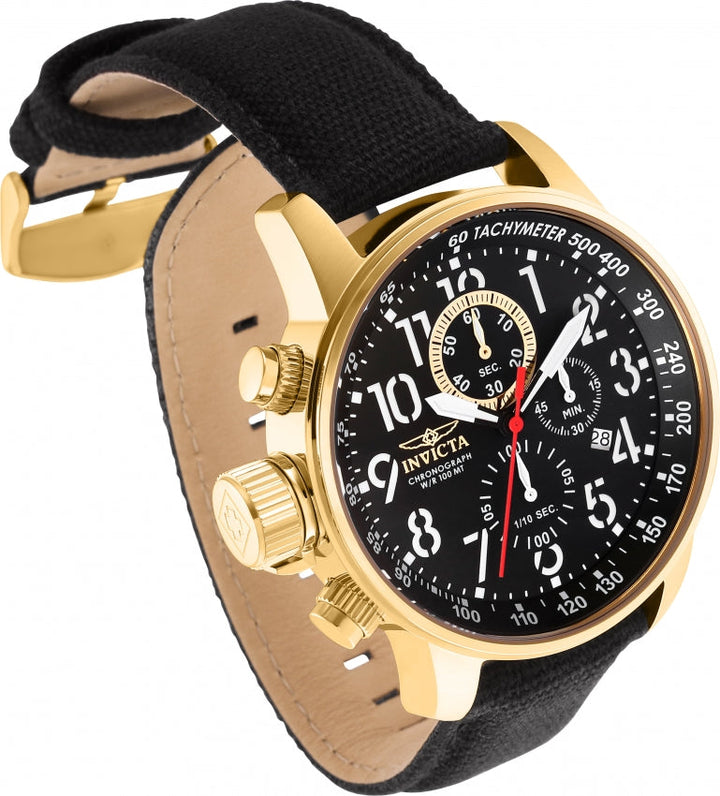 I-Force Chronograph Black Dial / Black Canvas Strap Black Dial