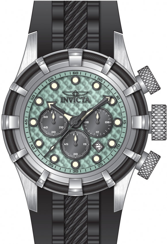 Bolt Men Light Blue Dial / Black Silicone Strap Light Blue Dial