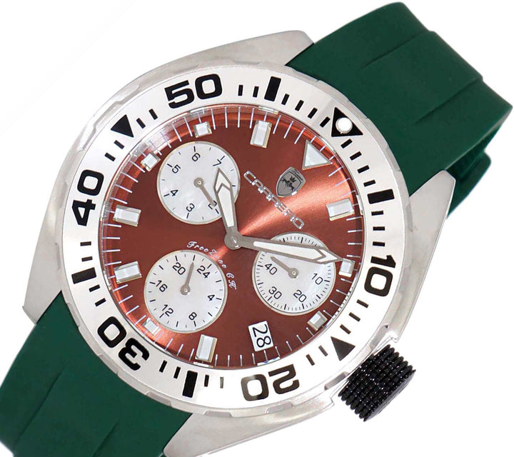FreeZone-CH Brown / Green | Brown Dial