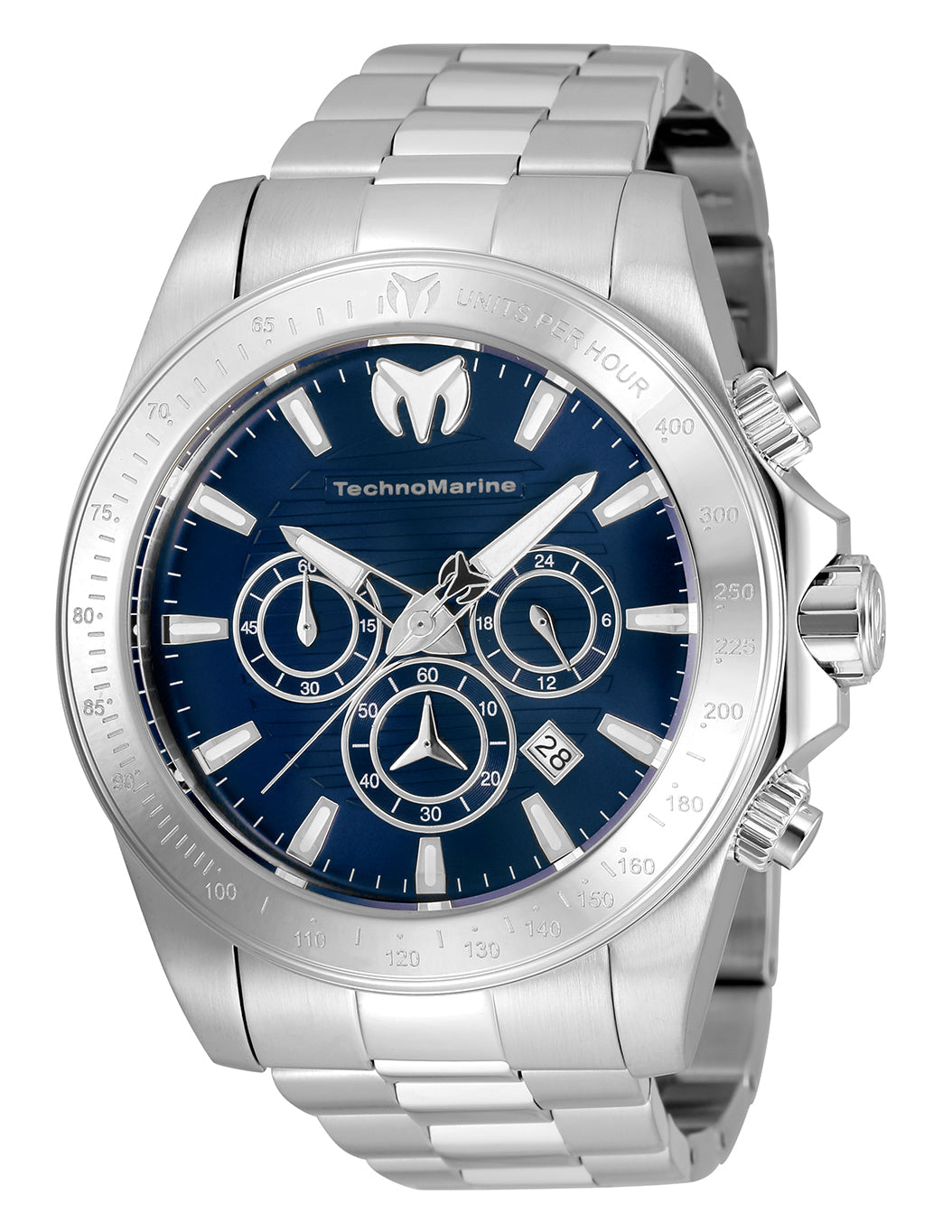 Manta 47mm / Blue / Silver Blue Dial