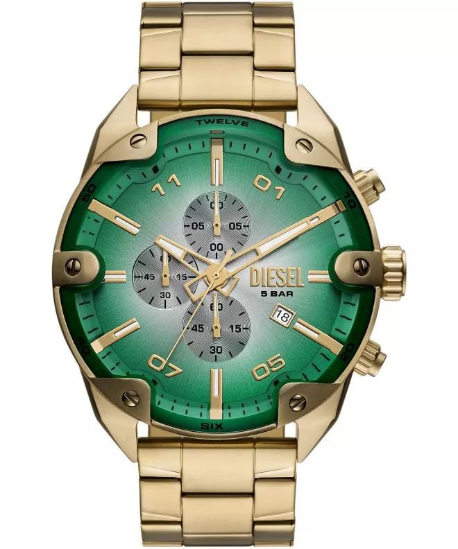 Spiked Green dial / Gold Stainless Steel Bracelet Green Dial