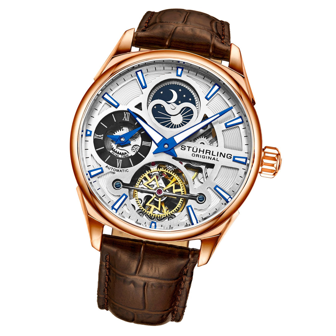 Legacy Brown/Leather/Silver Dial/Rose Case | Silver Dial