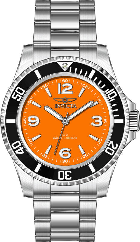 Specialty 40.5mm / Orange / Silver Orange Dial