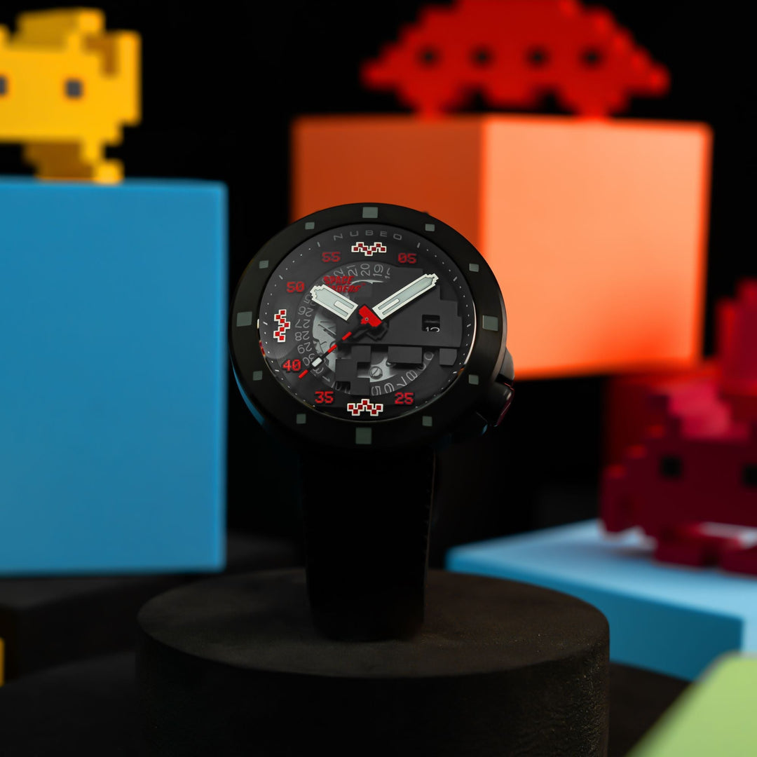 Cassini Automatic Space Invaders Limited Edition Black & Red / Black | Black Dia