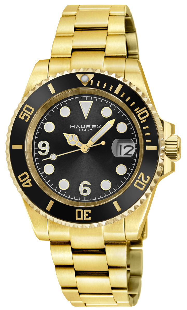 Barracuda IPYG Case, Black Sunray Dial, Ceramic Bezel, 316L IPYG Stainless Steel