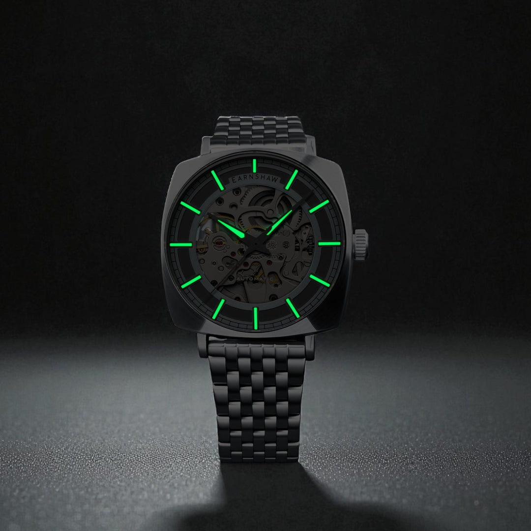 City Of London Moorgate Skeleton Automatic Blue / Stainless Steel | Blue Dial