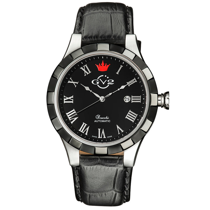 Scacchi GV2 Scacchi Men's Black Dial Swiss Automatic Watch | Black Dial