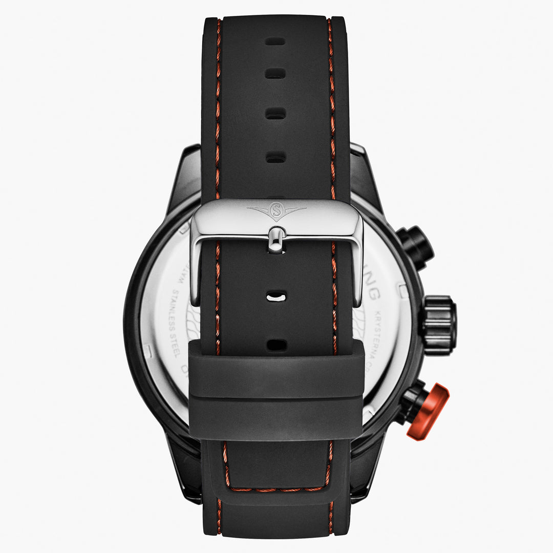 Aquatic Force Chronograph 50mm Black/Red | Black Dial
