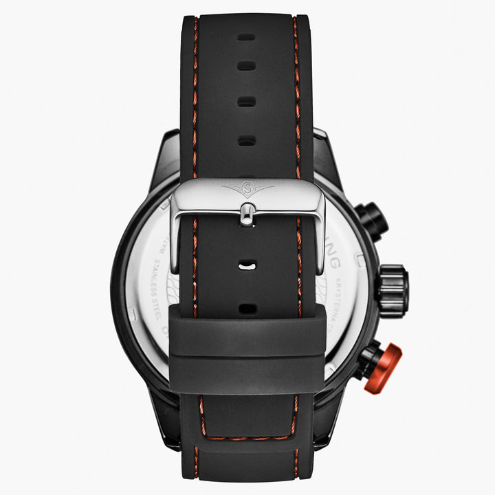 Aquatic Force Chronograph 50mm Black/Red | Black Dial