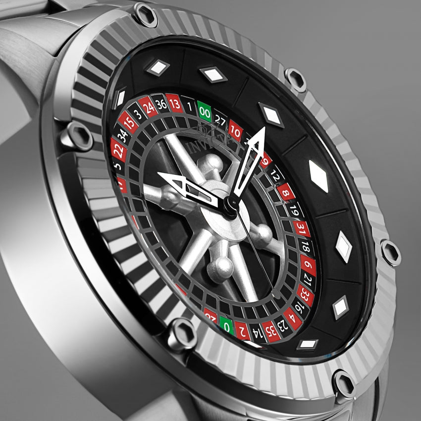 Specialty Black Dial / Silver Stainless Steel Bracelet Black Dial