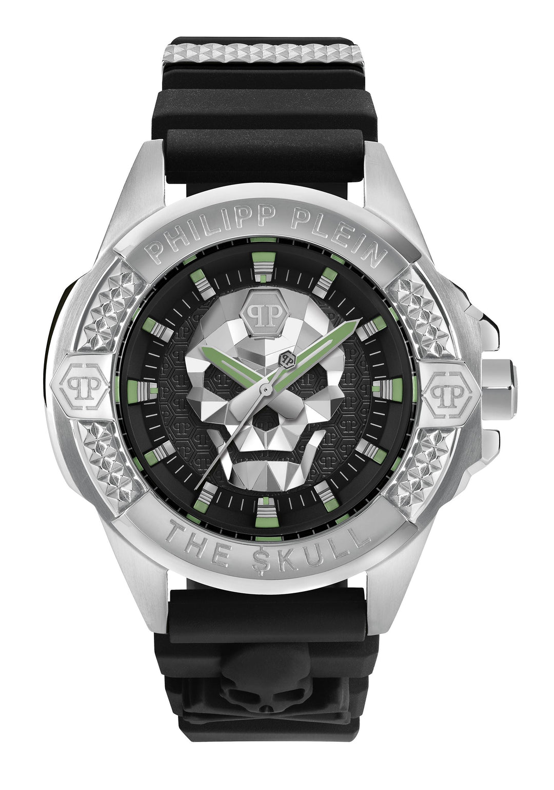 THE SKULL 44MM Black / Silicone | Black Dial