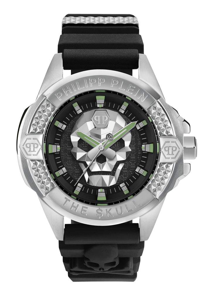 THE SKULL 44MM Black / Silicone | Black Dial