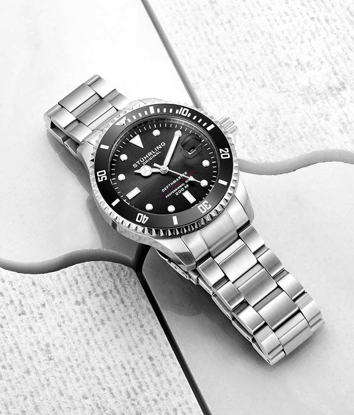 Depthmaster Black Dial/ Silver Stainless Steel Black | Black Dial