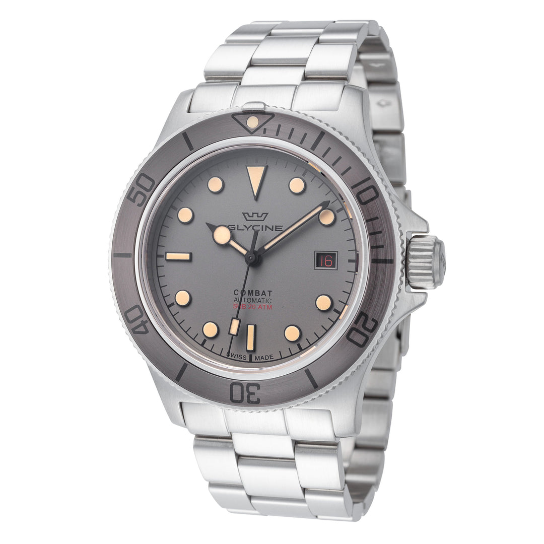 Combat Sub 42mm / Grey / Silver Grey Dial