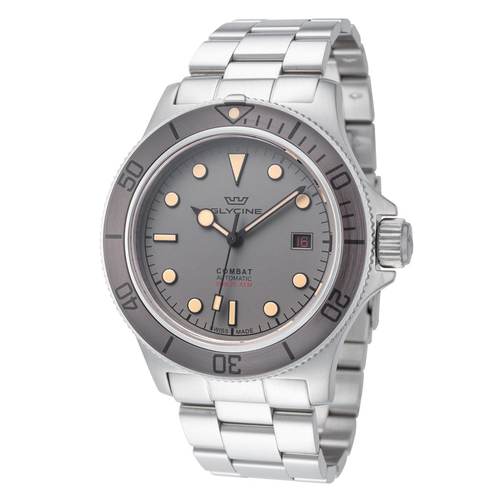 Combat Sub 42mm / Grey / Silver Grey Dial