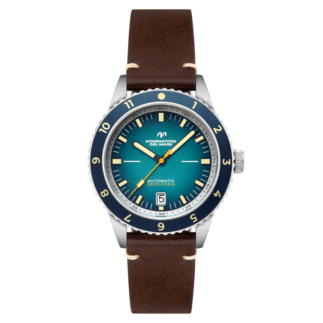 Tropea Automatic Blue / Brown Leather | Blue Dial