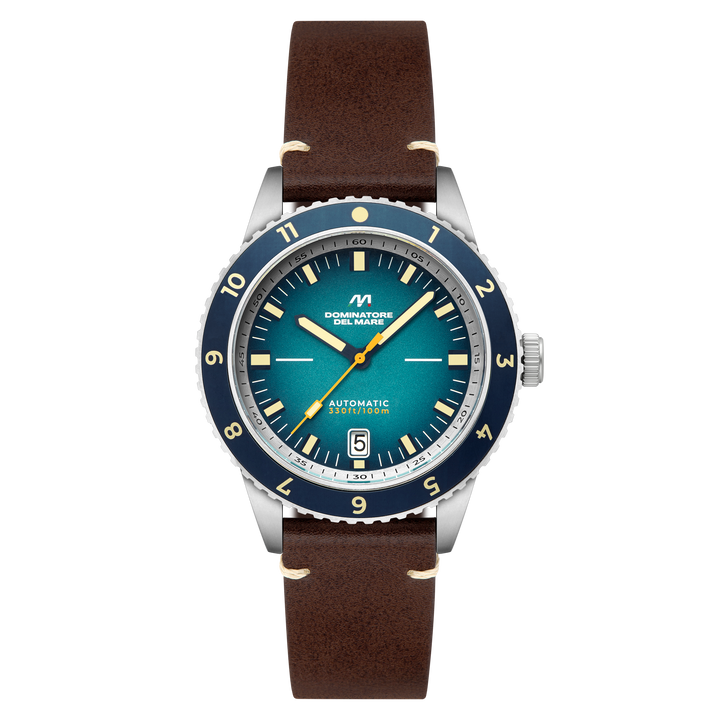 Tropea Automatic Blue / Brown Leather | Blue Dial