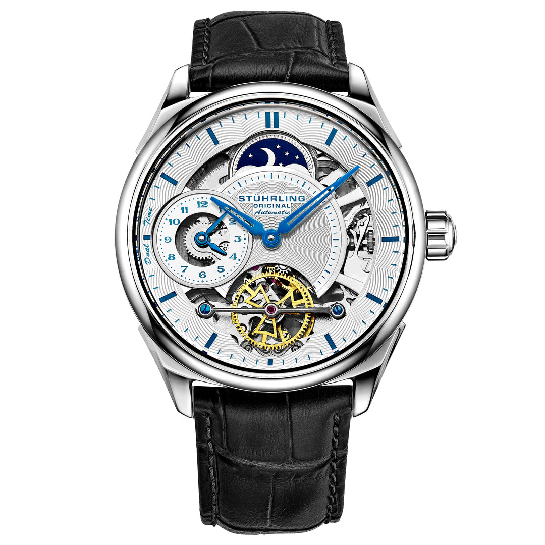 Legacy Automatic 943A Watch Black/Leather | Silver Dial