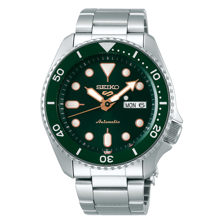 5 Sports SKX Series Green Dial / Stainless Steel Bracelet Green Dial