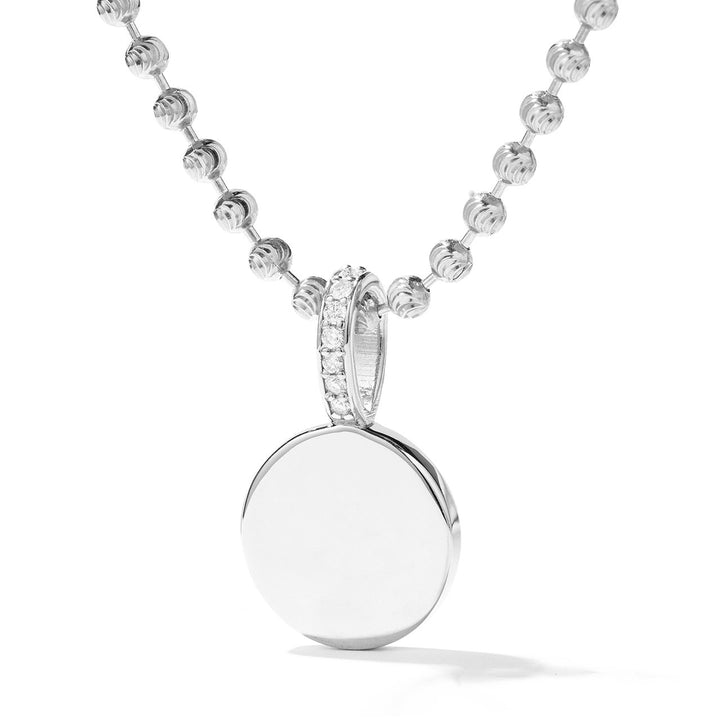 Engravable Circle Pendant