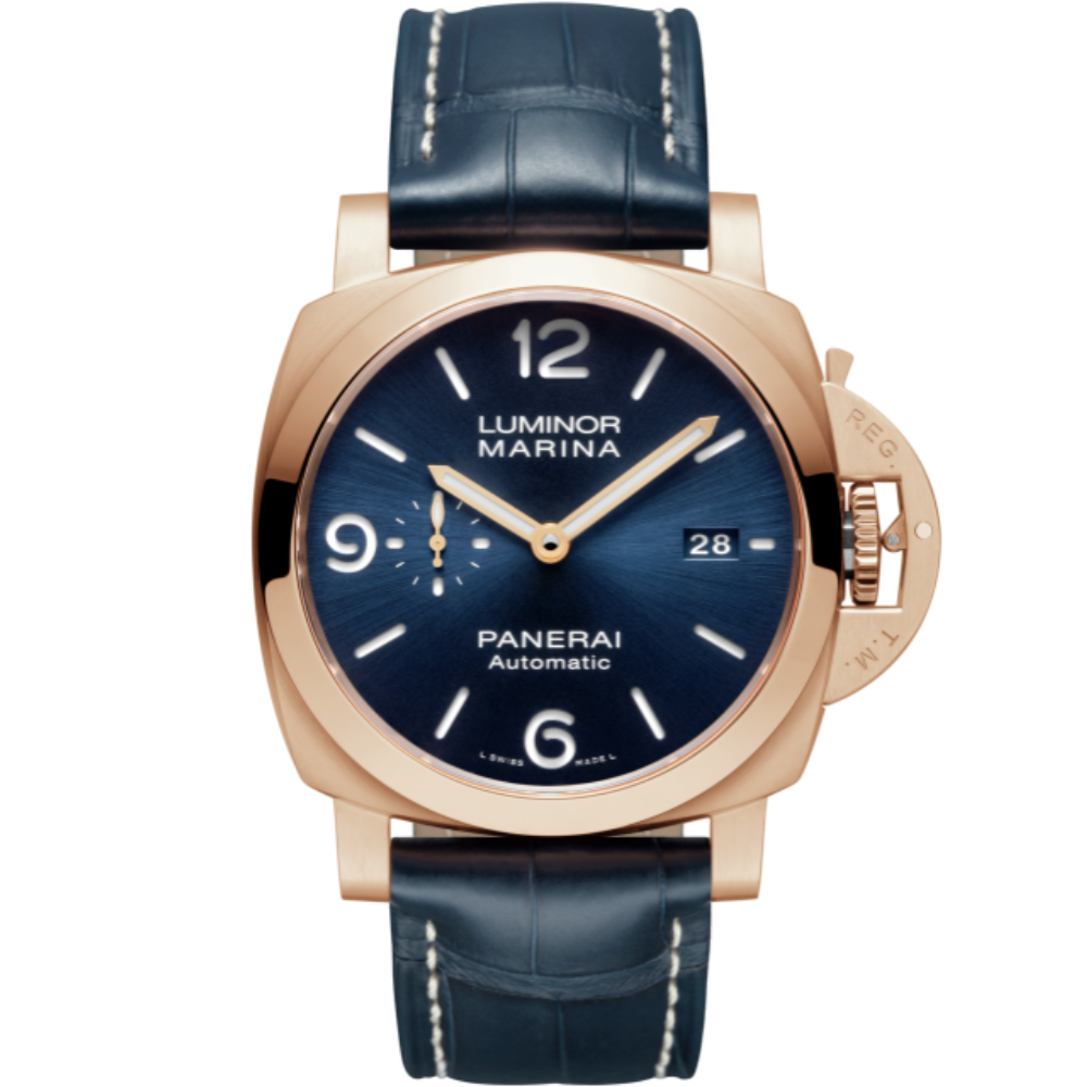 Luminor Marina Goldtech Blue Leather | -------------- Dial